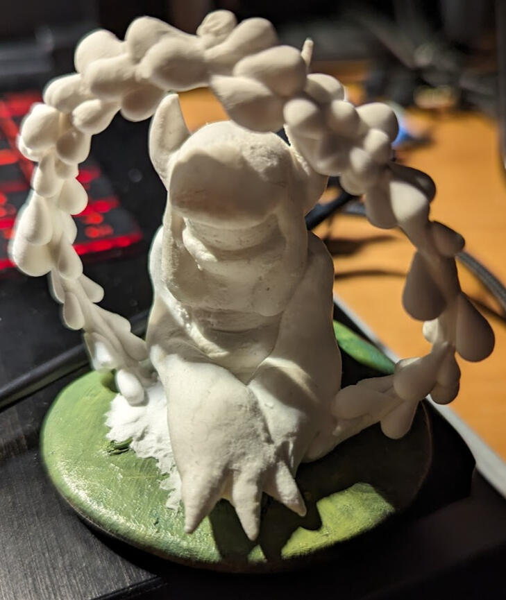 uncoated clay model of Going at a Snail&#39;s Pace